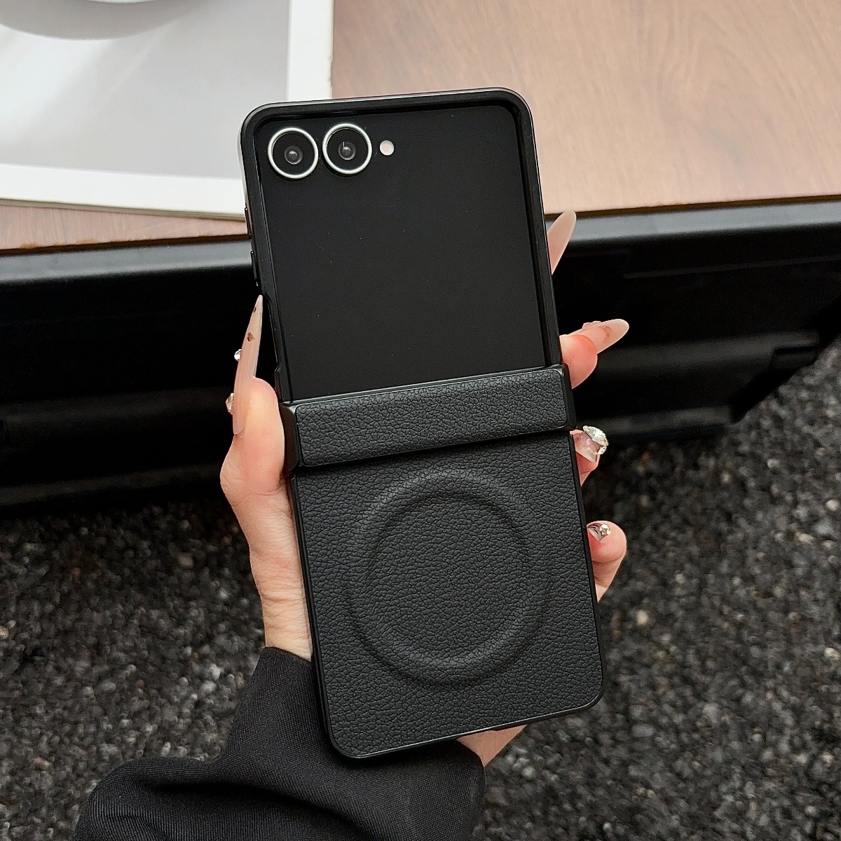 Flip Leather Case - Luxe Lederen Magnetische Voor Samsung Galaxy