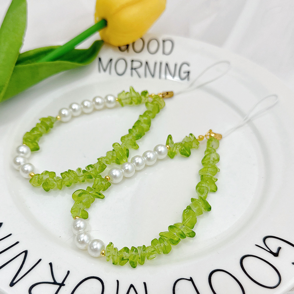 Phone Cases Wholesale - Nieuwe lente groene steen hanger telefoonhoes