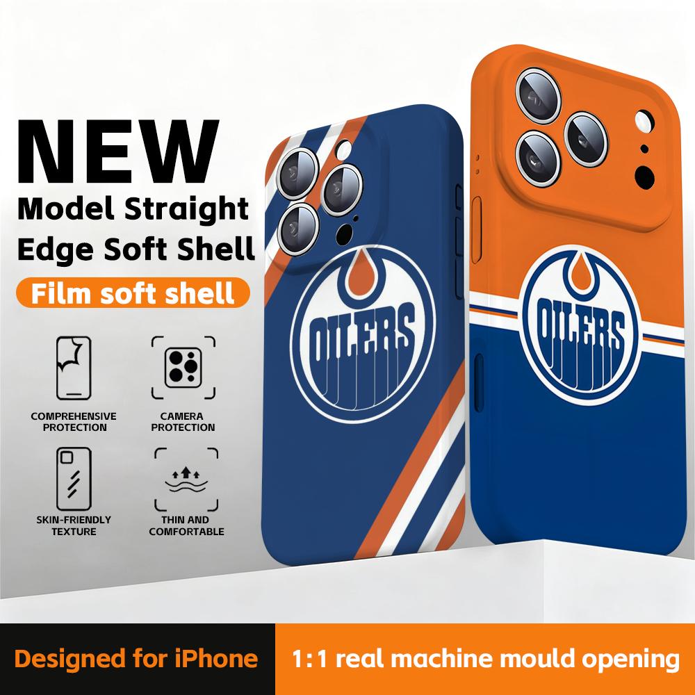 Phone Cases Edmonton - Edmonton Oilers Telefoonhoesje Rechte rand film