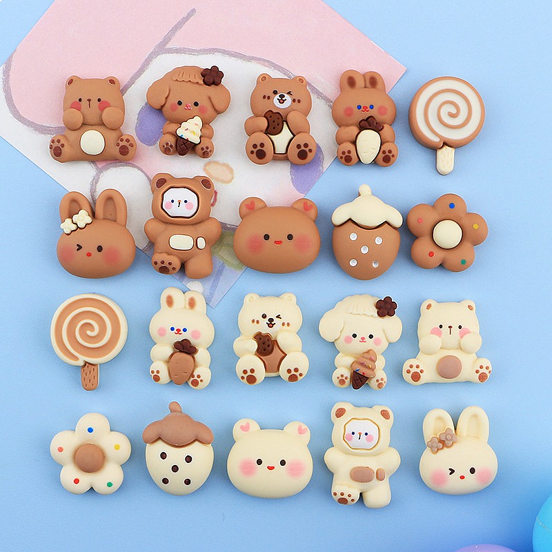 Phone Cases Wholesale - 100 stuks Mini Dierenhars Charms Kawaii