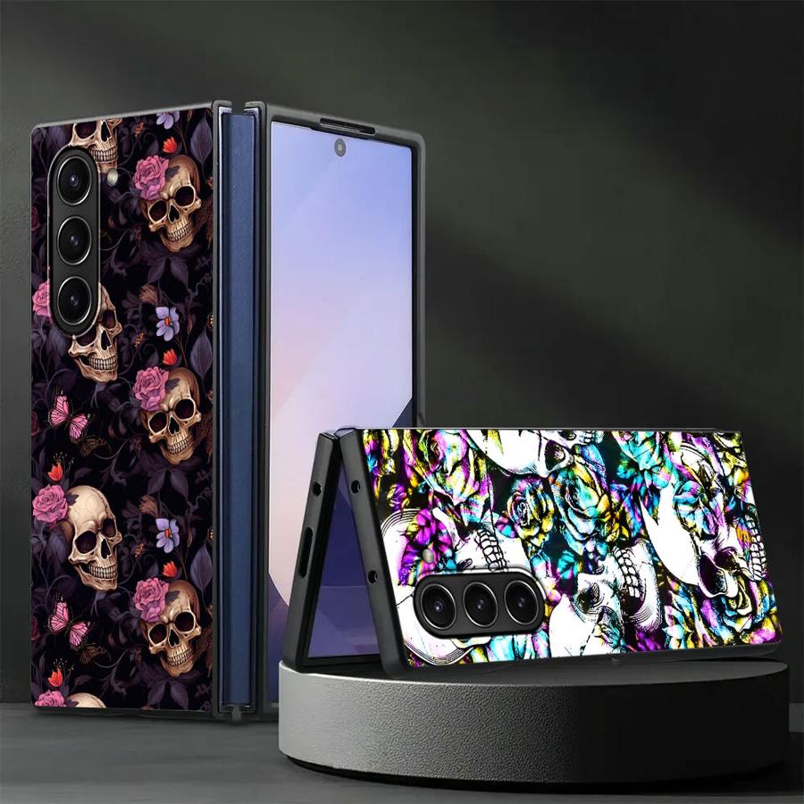 Phone Cases Z Fold 5 - Skull Art Case voor Samsung Galaxy
