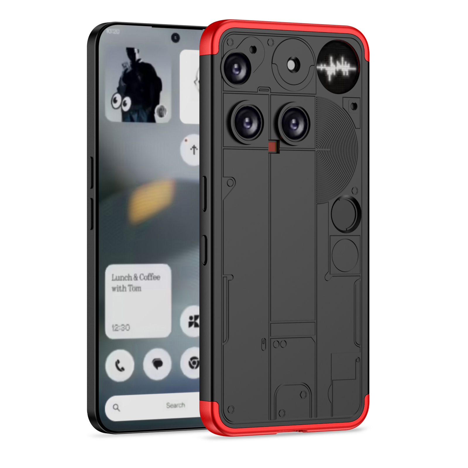 Phone Cases Heavy Duty - Voor Niets Telefoon 3 Matte Harde