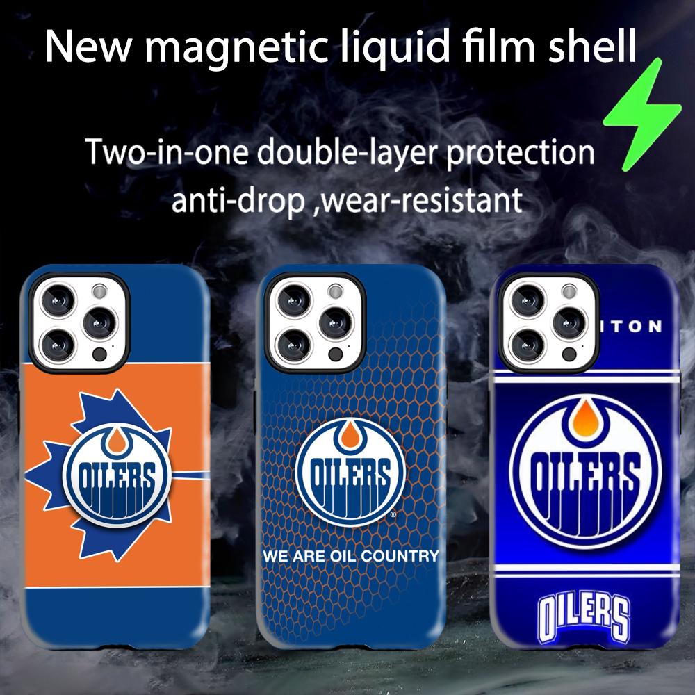 Phone Cases Edmonton - Edmonton Oilers Telefoonhoesje Magnetisch 2-in-1 Glansafwerking