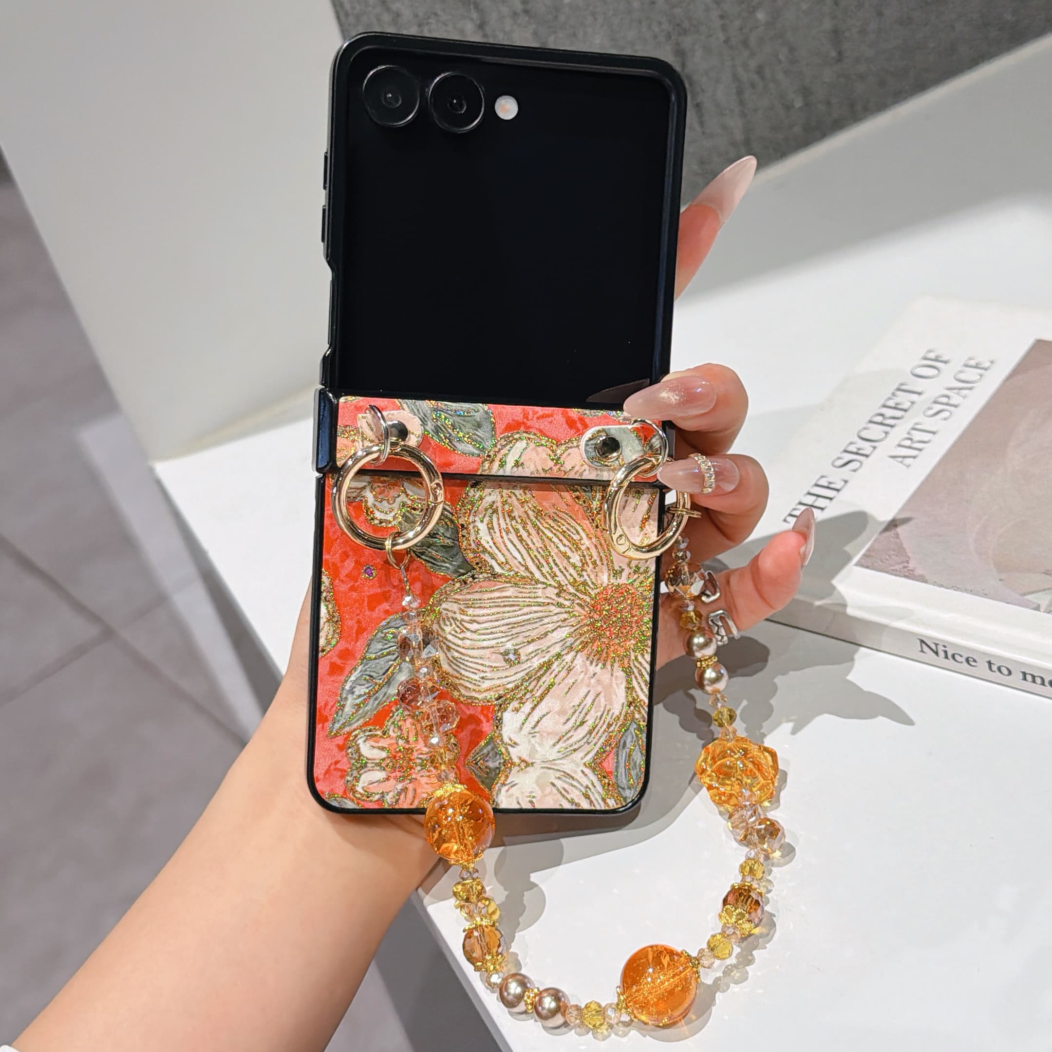 Flip Leather Case - Scharnierbescherming PU Lederen hoesje & gekleurde