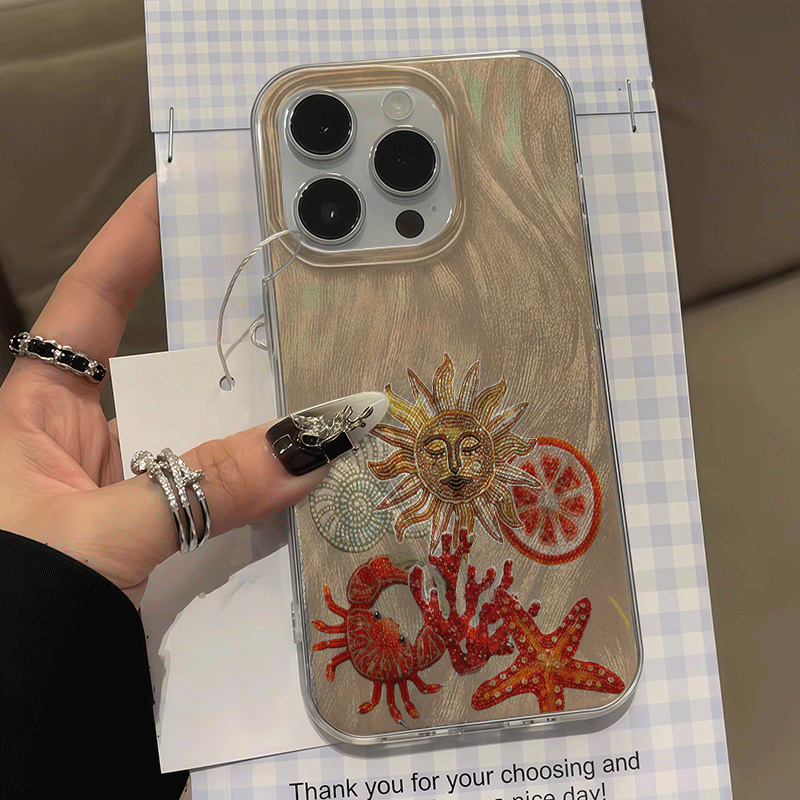 Phone Cases That Cover The Camera - Camera beschermhoesje met krab en zeester