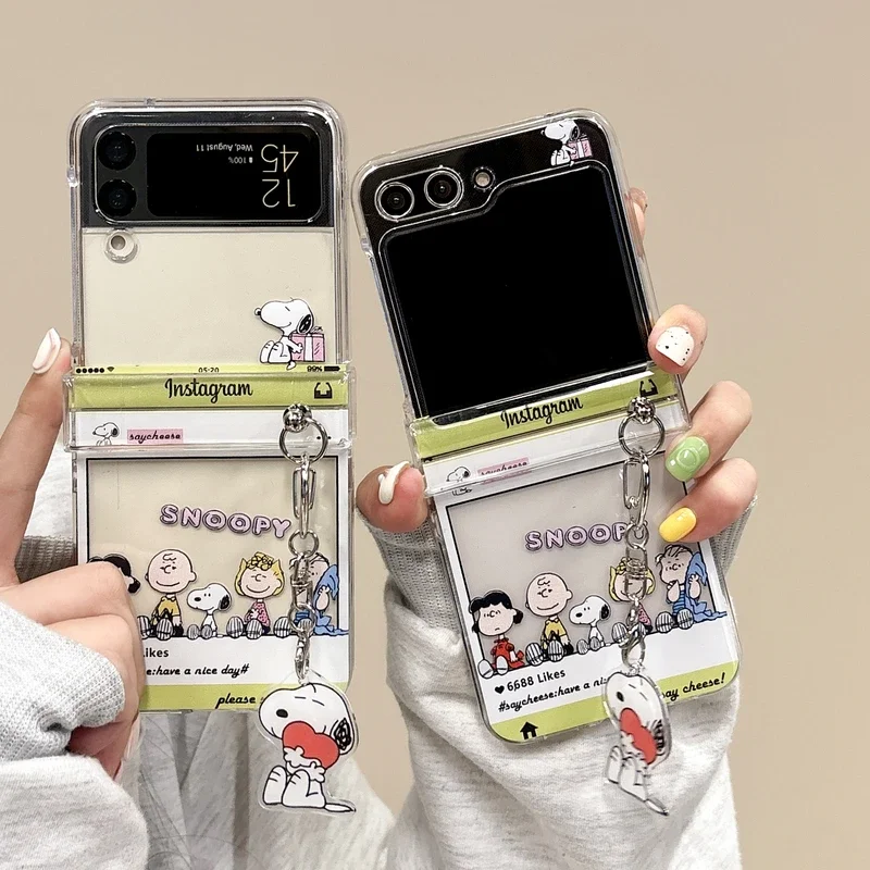 Cute Anime Case - Schattig Cartoon Snoopy Charlie Brown Transparante