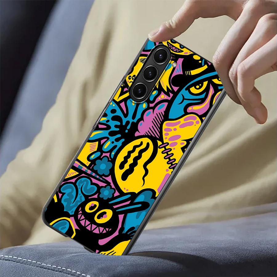 Phone Cases Z Fold 5 - Cartoon Graffiti Ontwerp Case voor Samsung