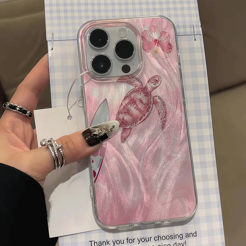 Phone Cases That Cover The Camera - Golfachtige achtergrond zomer zee telefoonhoesje voor