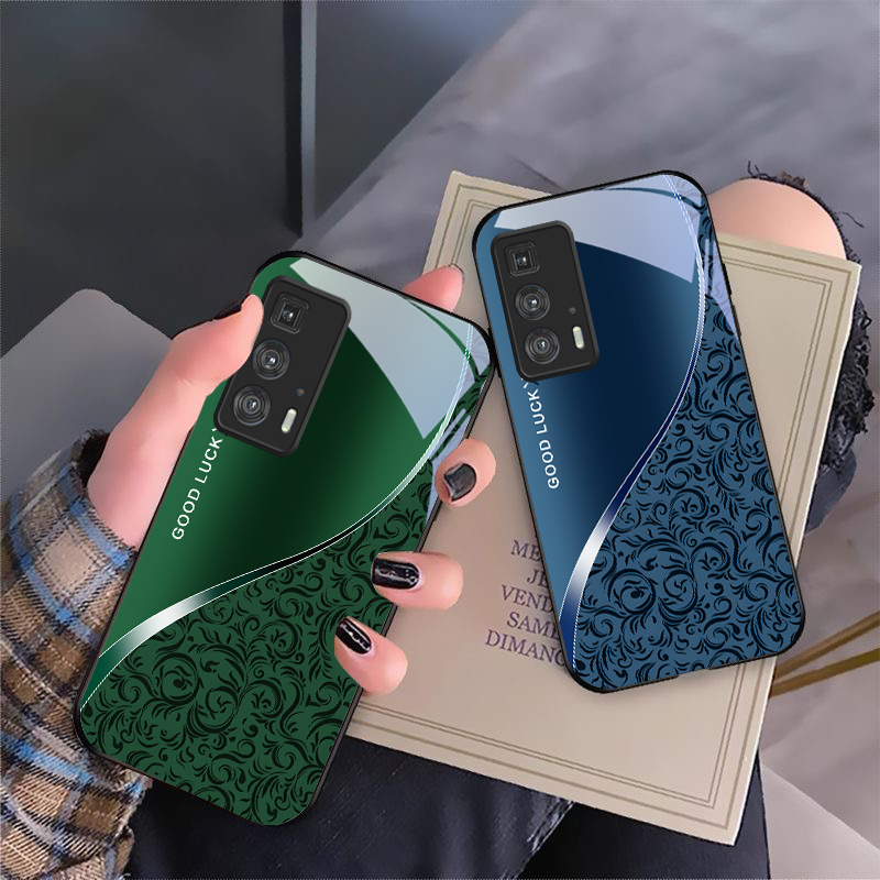 Phone Cases For Motorola - Zwart krullend graspatroon voor Motorola Moto