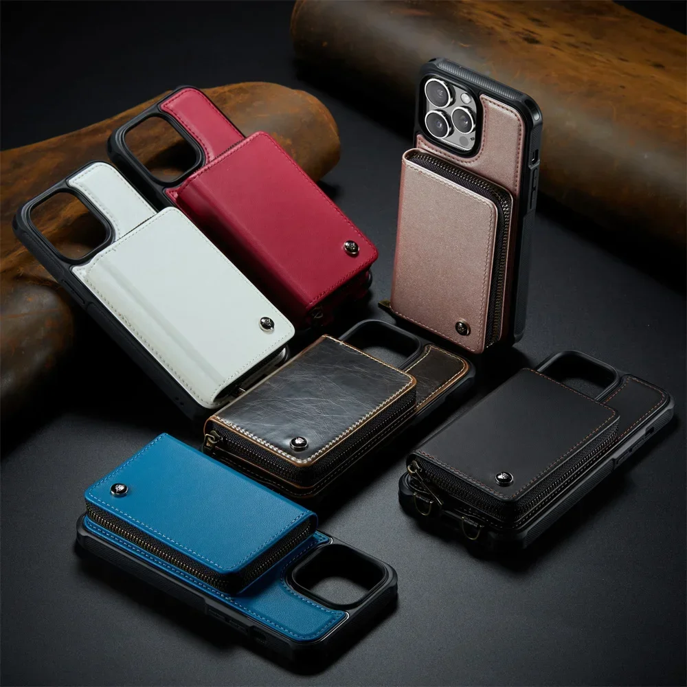 Portemonneehoes met kaarthoude - Leather Folio Wallet Case recensie en prijs