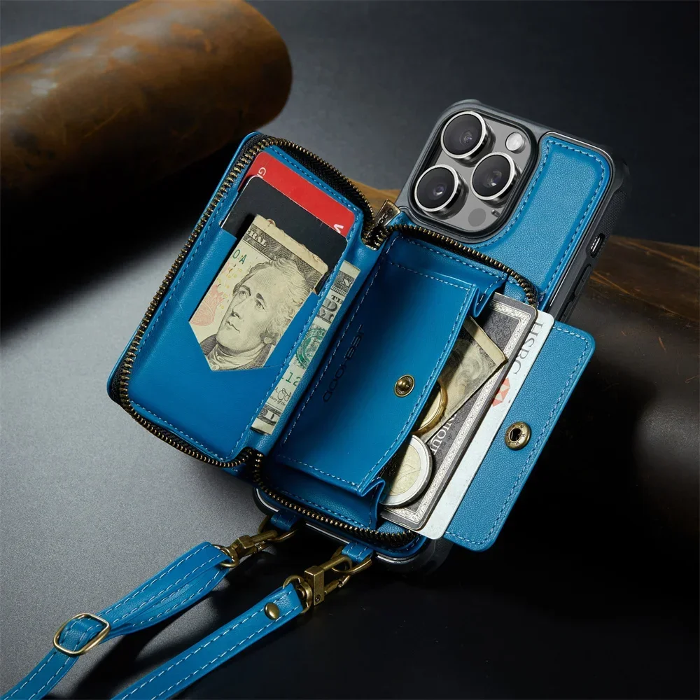 Portemonneehoes met kaarthoude - Leather Folio Wallet Case recensie en prijs