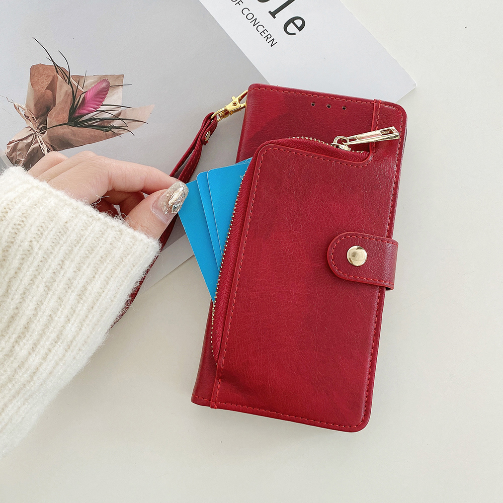 PU Lederen Rits Portemonnee Te - Leather Folio Wallet Case recensie en prijs