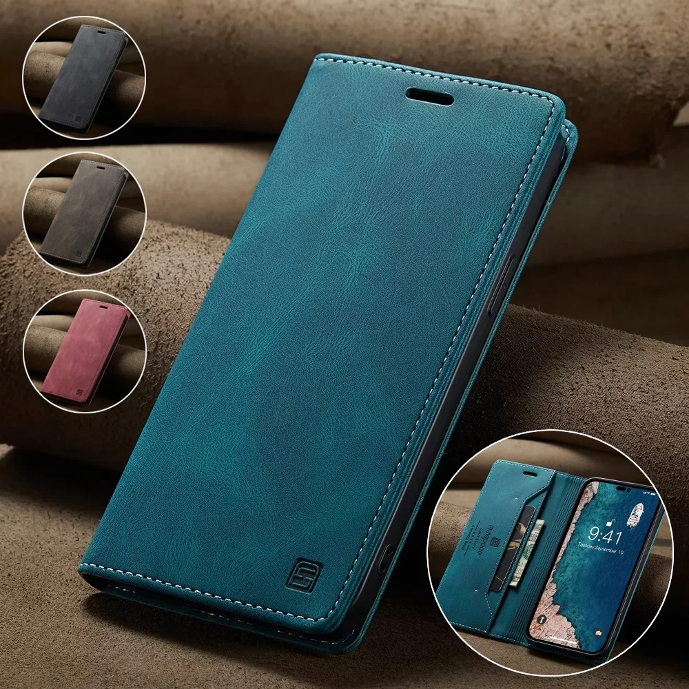 Leren hoesjes voor iPhone 16 1 - Leather Folio Wallet Case recensie en prijs