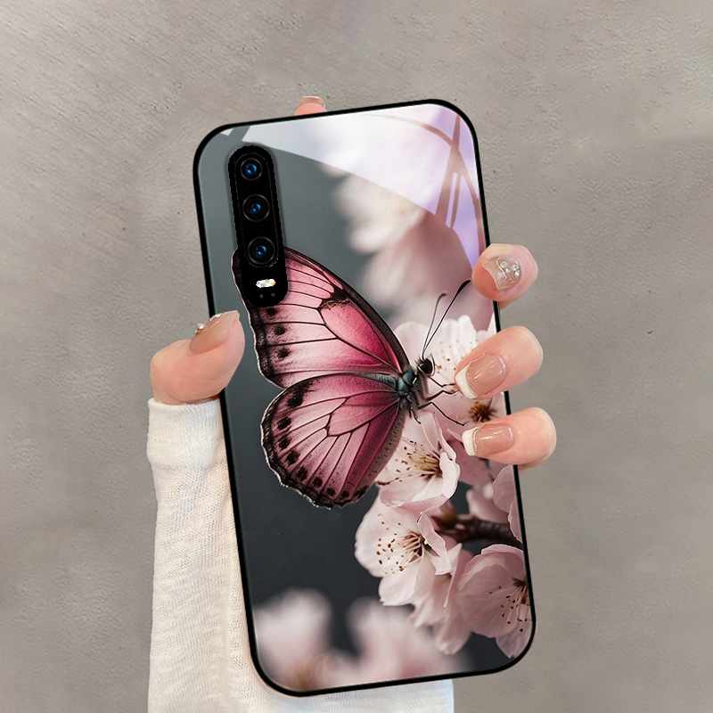 Voor Huawei P30 Glas Case P30  - Phone Cases Black recensie en prijs