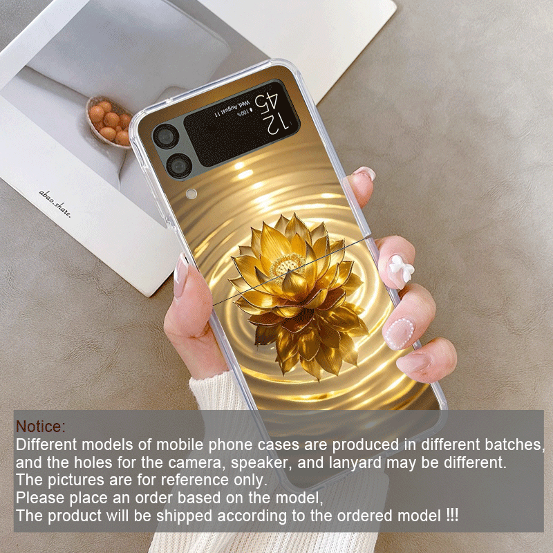 Creatieve Gouden Lotusbloem Pa - Phone Cases Z Fold 5 recensie en prijs