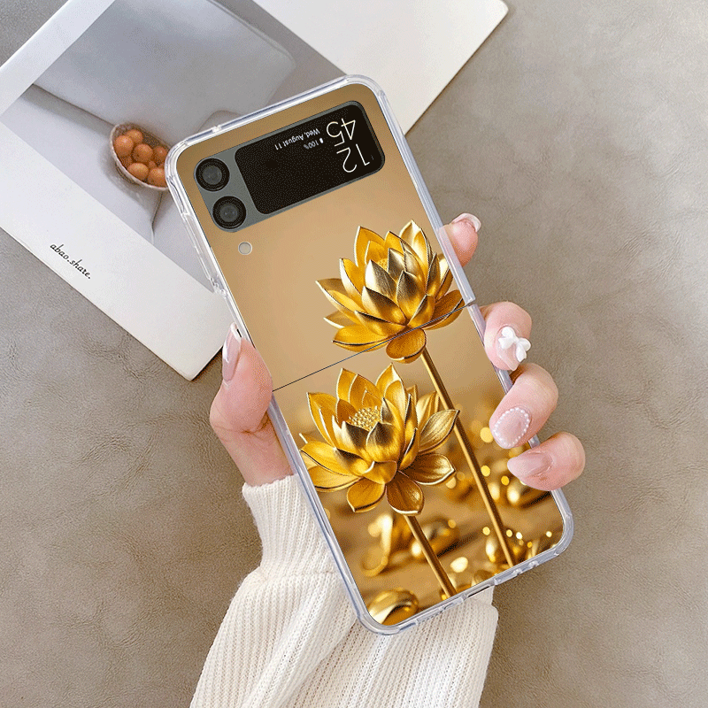 Creatieve Gouden Lotusbloem Pa - Phone Cases Z Fold 5 recensie en prijs