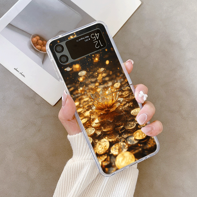 Creatieve Gouden Lotusbloem Pa - Phone Cases Z Fold 5 recensie en prijs