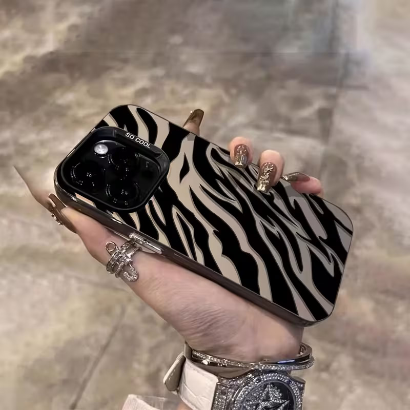 Zebra-patroon Zwarte Geavancee - Phone Cases Iphone 15 recensie en prijs