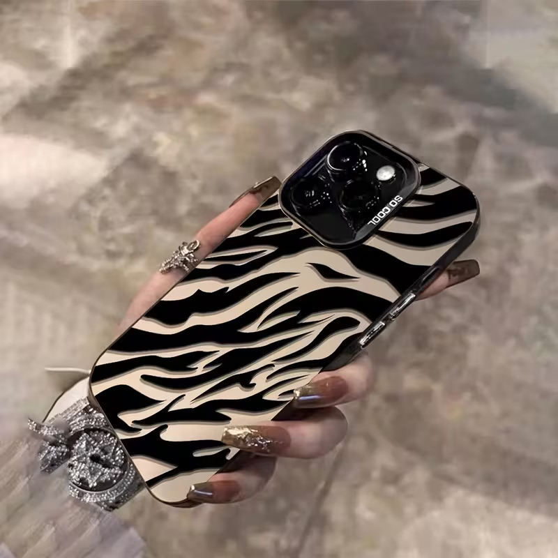 Zebra-patroon Zwarte Geavancee - Phone Cases Iphone 15 recensie en prijs
