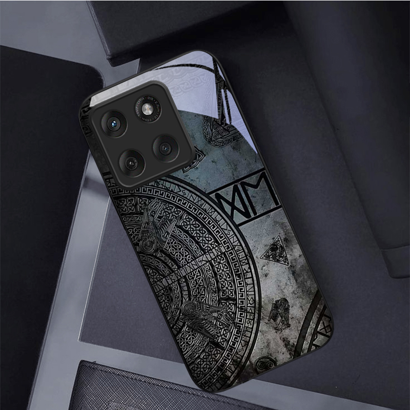 Oud Noors Codex Zwart Glazen T - Phone Cases For Motorola recensie en prijs