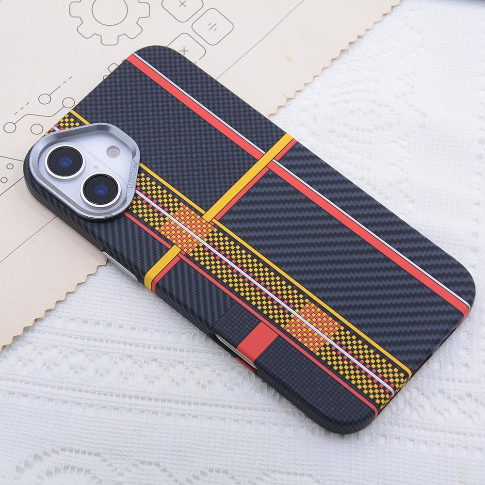 Strepen Contrast Kleur Carbon  - Phone Cases That Cover The Camera recensie en prijs