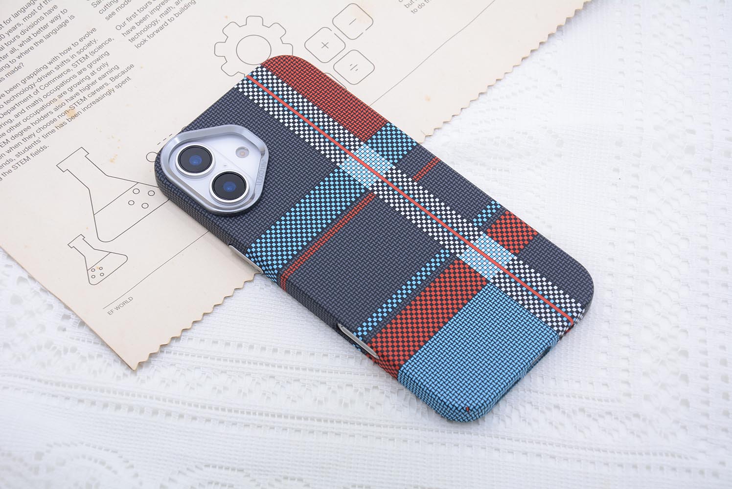 Strepen Contrast Kleur Carbon  - Phone Cases That Cover The Camera recensie en prijs