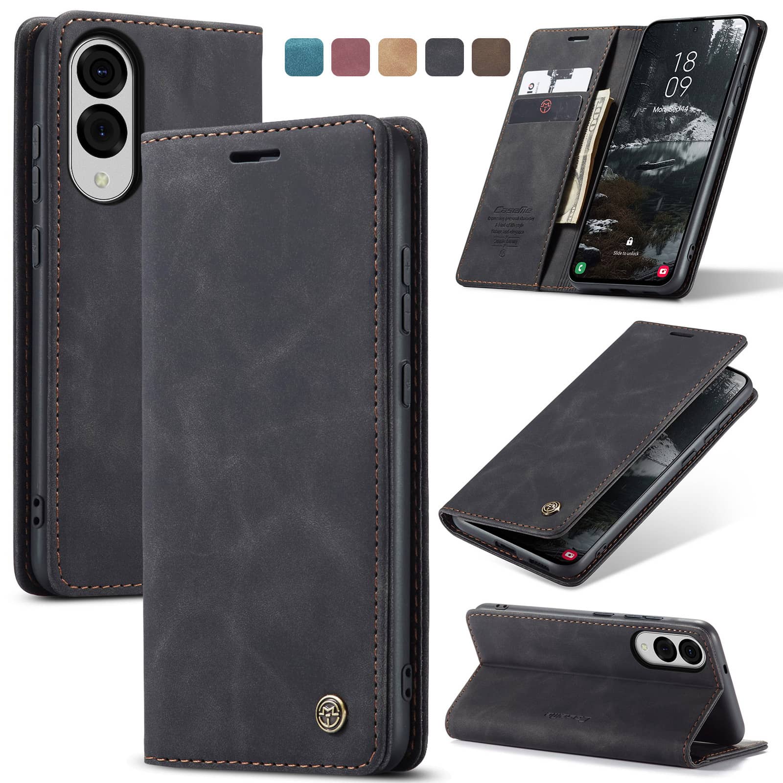 Flip Wallet Case voor Samsung  - Leather Folio Wallet Case recensie en prijs