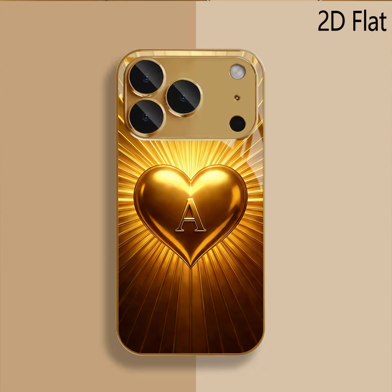Gehard glas met gouden hartpat - Phone Cases That Cover The Camera recensie en prijs