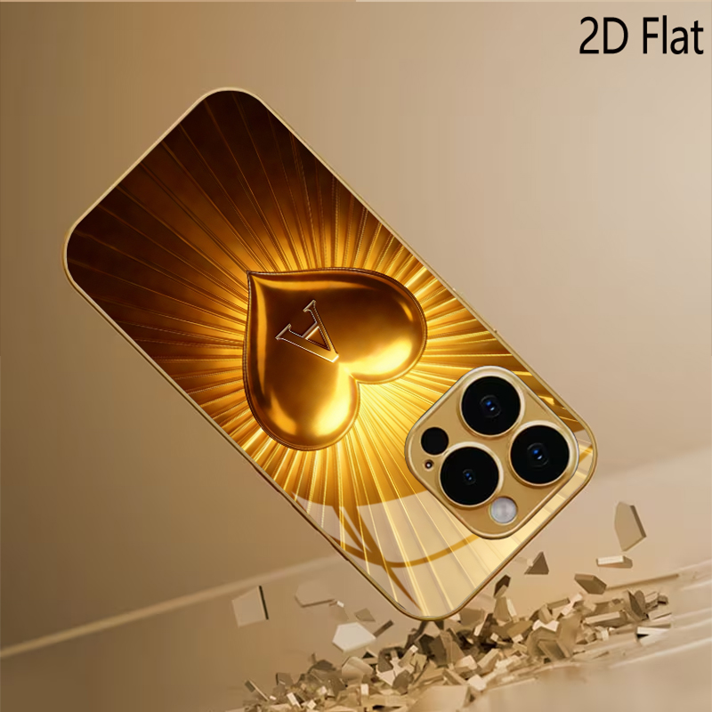 Gehard glas met gouden hartpat - Phone Cases That Cover The Camera recensie en prijs