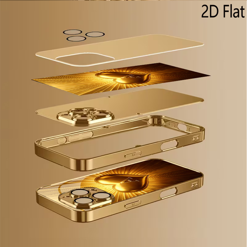 Gehard glas met gouden hartpat - Phone Cases That Cover The Camera recensie en prijs