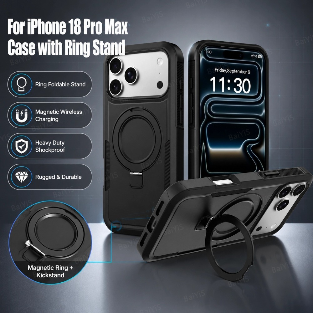 Matte Metal Ringhouder Magneti - Phone Cases Heavy Duty recensie en prijs
