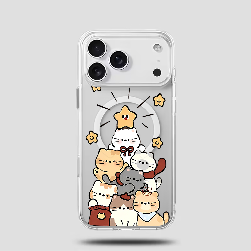 Schattige cartoon kitten print - Phone Cases Iphone 15 recensie en prijs